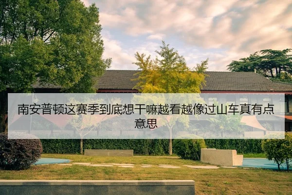 南安普顿这赛季到底想干嘛越看越像过山车真有点意思