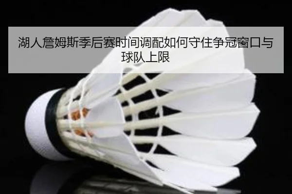 湖人詹姆斯季后赛时间调配如何守住争冠窗口与球队上限